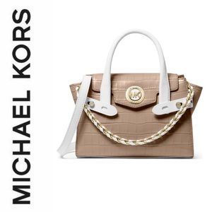 Michael Kors Carmen Sm Satchel Embossed leather